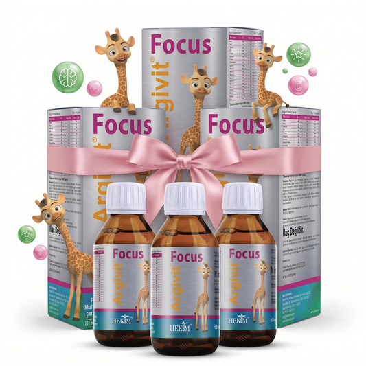 باقة ارجيفيت فوكس للأطفال – 3 علب شراب تركي Argivit Focus