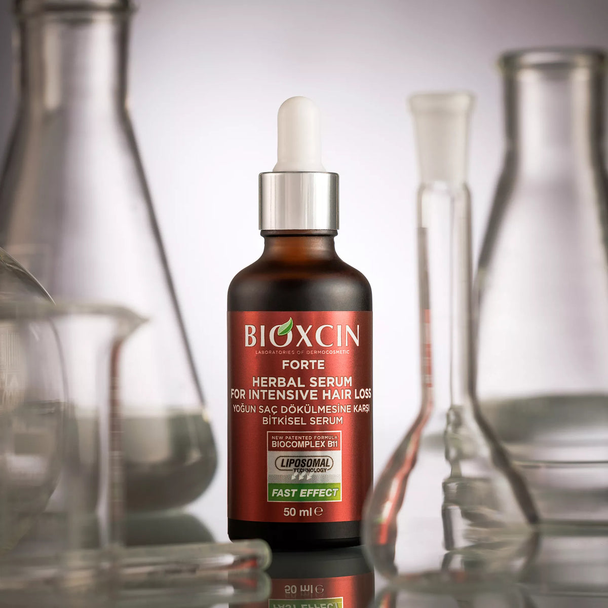 سيروم فورت أدفانسد Forte Advanced للعناية بتساقط الشعر 50 مل – 3 أمبولات - بيوكسين Bioxcin