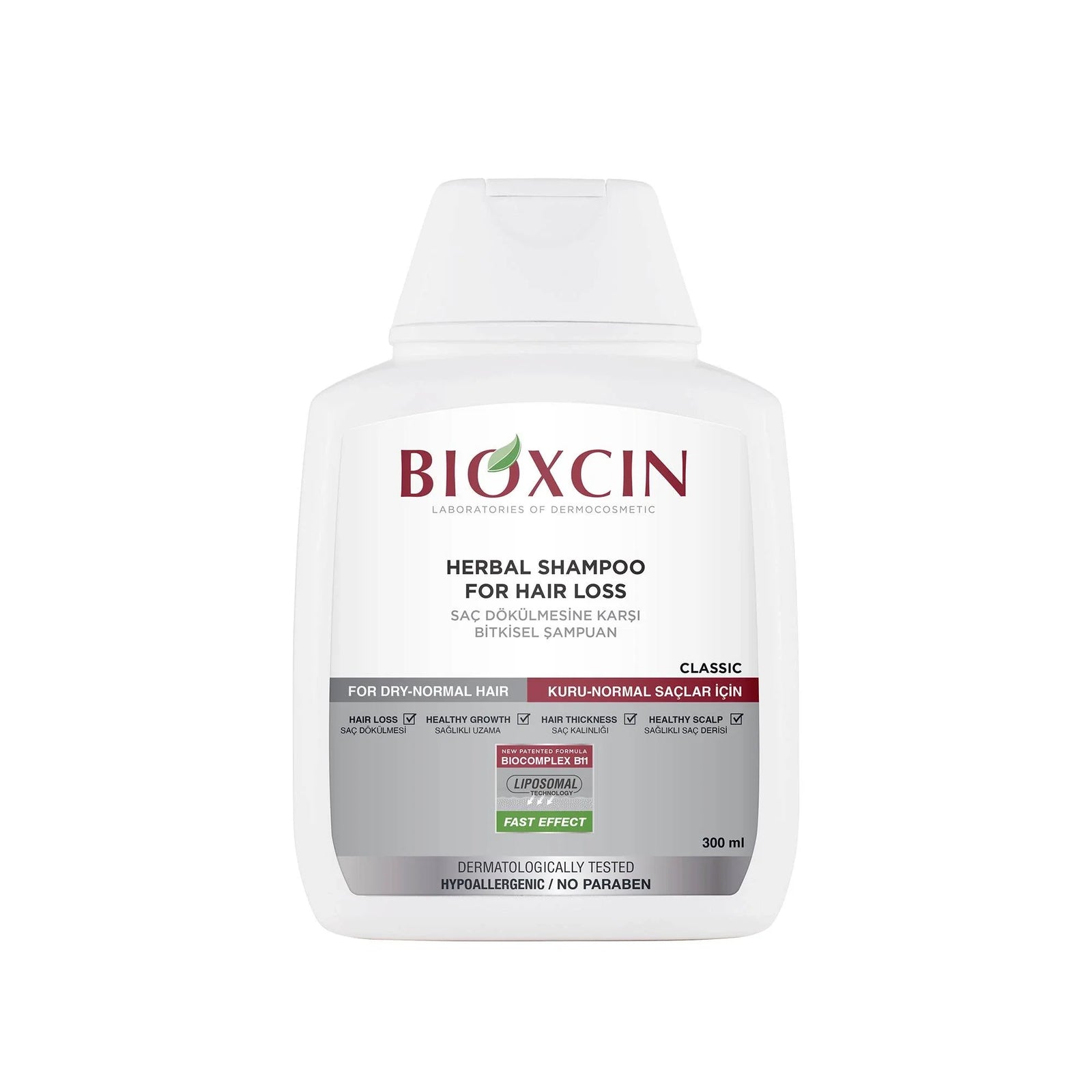 شامبو هيربال كلاسيك للعناية بتساقط الشعر الجاف والعادي 300 مل - بيوكسين Bioxcin