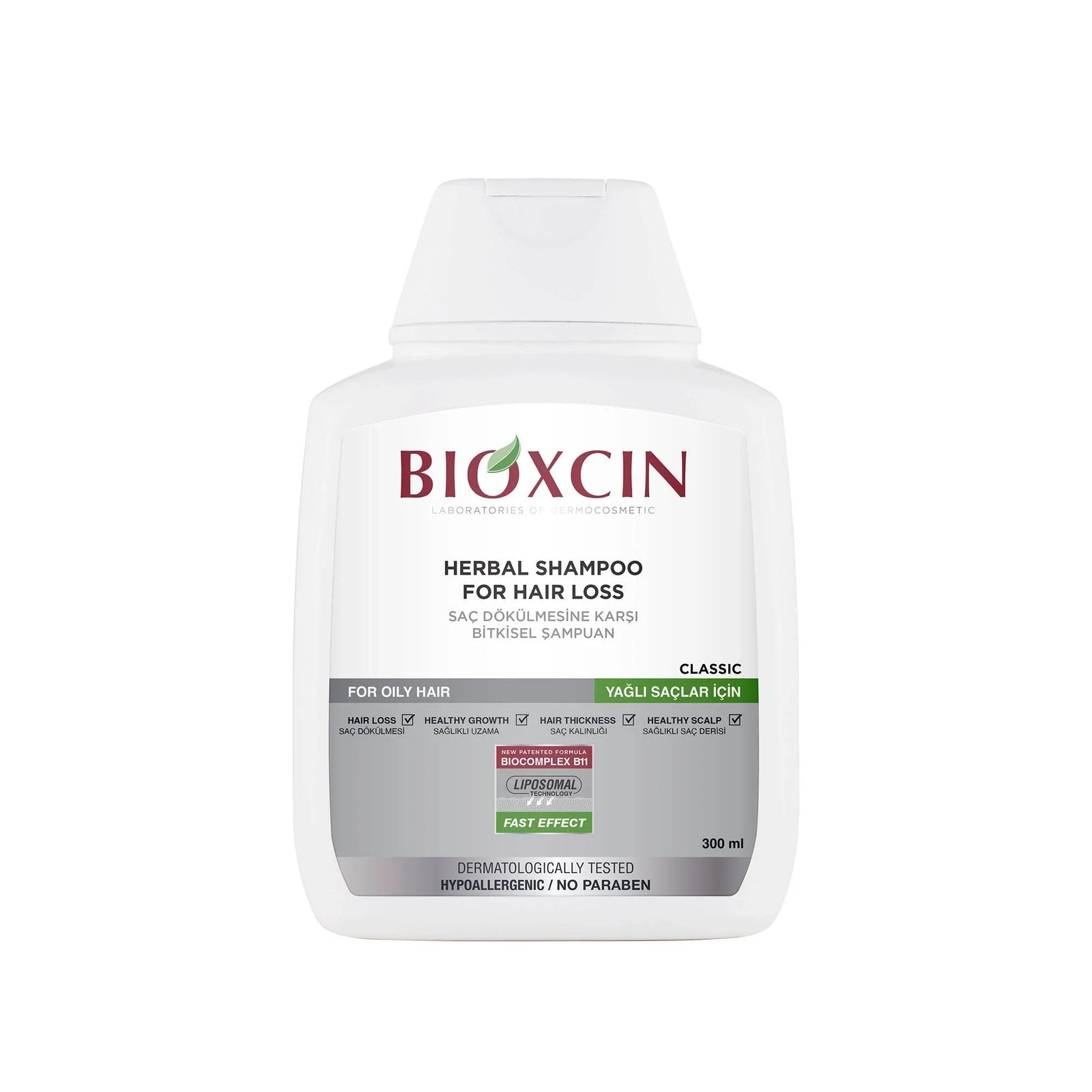 شامبو هيربال كلاسيك للعناية بتساقط الشعر الدهني 300 مل - بيوكسين Bioxcin