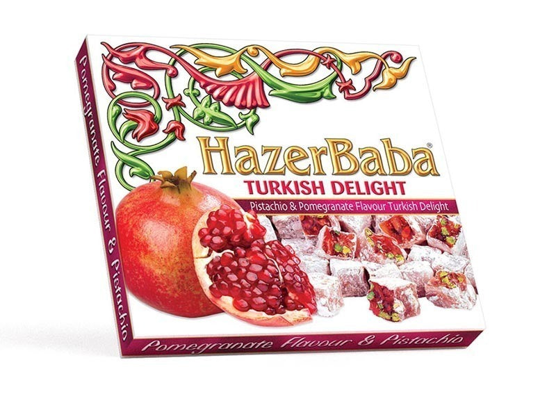 حلقوم تركي بالفستق والرمان 125 جم - هازر بابا Hazer Baba